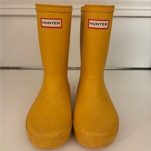 Hunter Classic Yellow Kids Boots